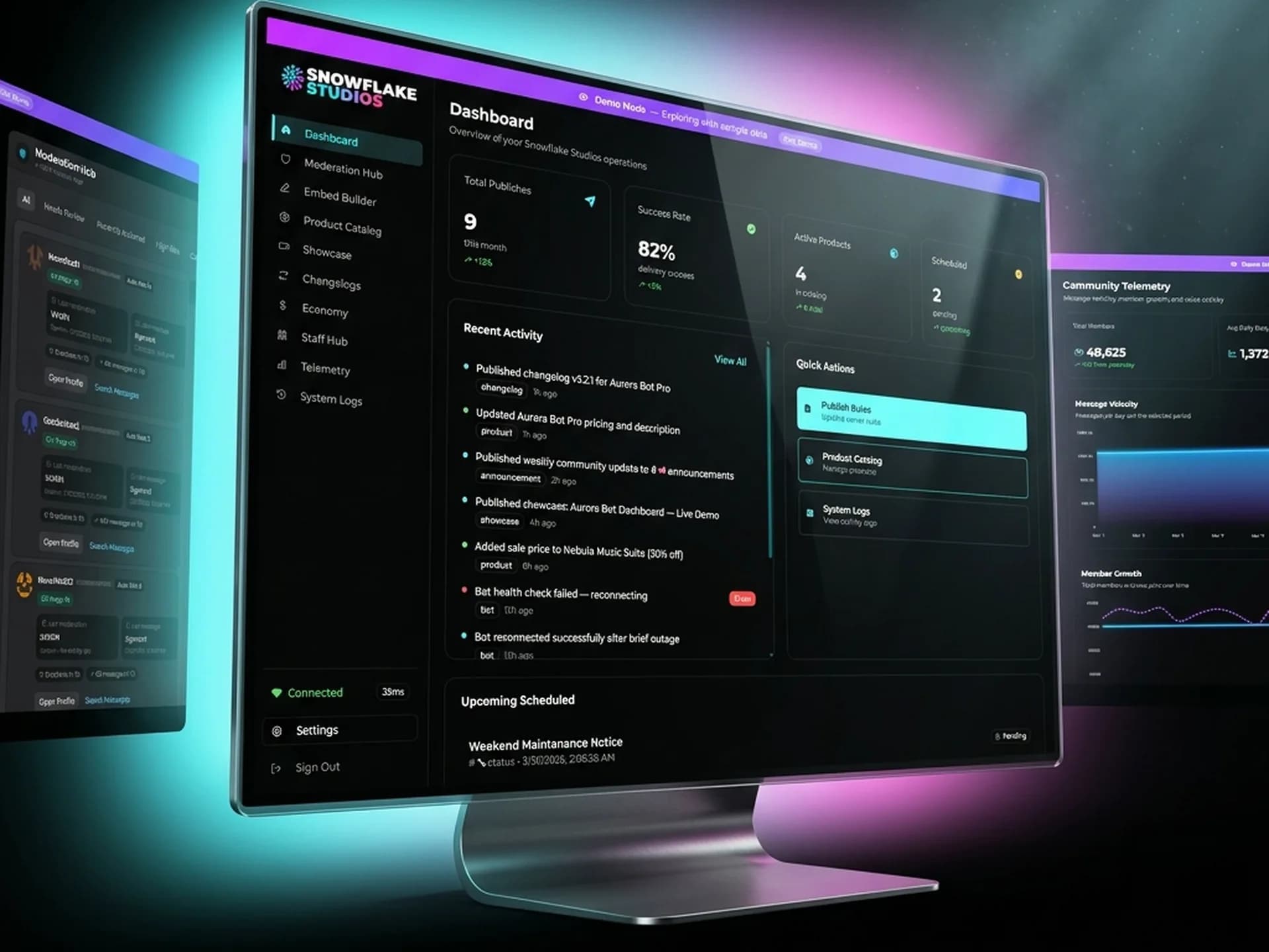 Moderation Hub dashboard view